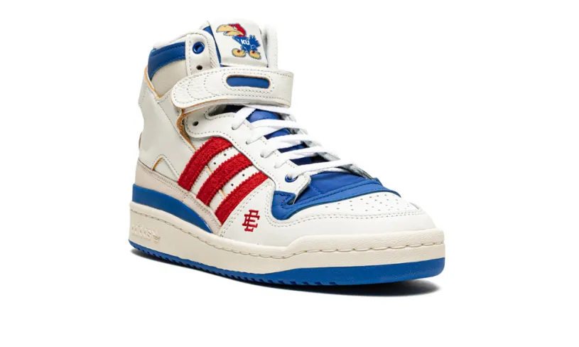 More Adidas Shoes Forum 84 High x EE 'Eric Emanuel x Midnight Madness x Kansas Jayhawks'